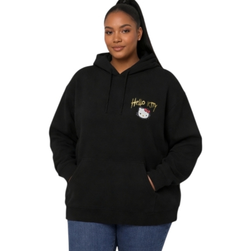 Hello Kitty Black Graphic Women's Sweater